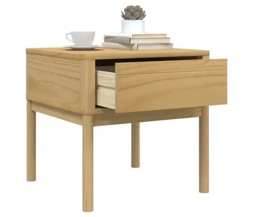 Lampas Galdiņš Floro, Brūns, 55X55X54 Cm, Priedes Masīvkoks Vidaxl