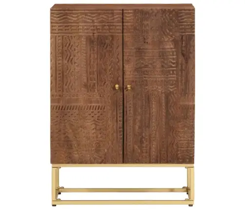 Bufete, 55X30X76 Cm, Mango Masīvkoks Un Dzelzs Vidaxl