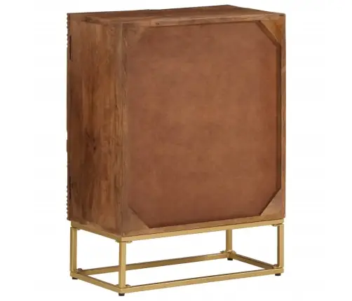 Bufete, 55X30X76 Cm, Mango Masīvkoks Un Dzelzs Vidaxl