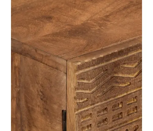 Bufete, 55X30X76 Cm, Mango Masīvkoks Un Dzelzs Vidaxl