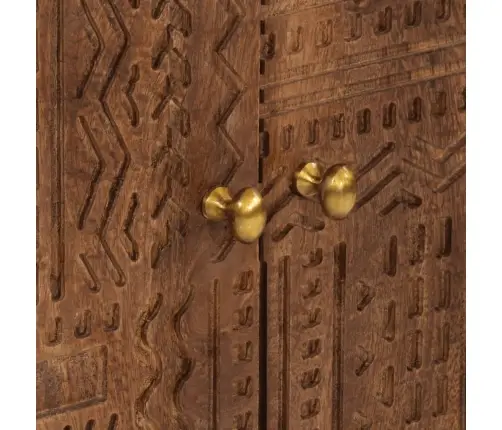 Bufete, 55X30X76 Cm, Mango Masīvkoks Un Dzelzs Vidaxl