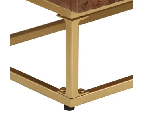 Bufete, 55X30X76 Cm, Mango Masīvkoks Un Dzelzs Vidaxl