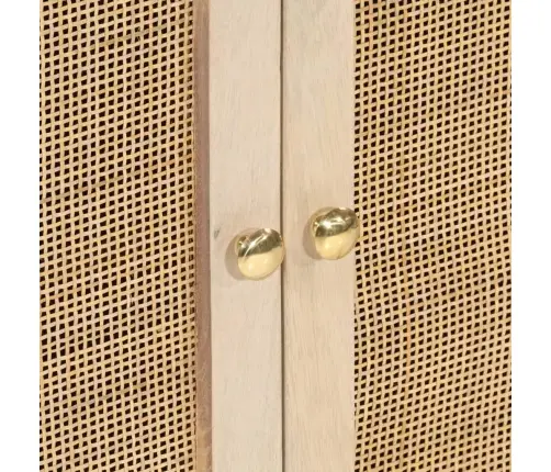 Šoninė Spintelė, Juoda, 55X30X76cm Mango Masyvas Ir Geležis