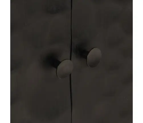 Bufete, Melna, 55X30X76 Cm, Mango Masīvkoks Un Dzelzs Vidaxl