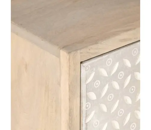 Naktsskapītis, 40X30X50 Cm, Mango Masīvkoks, Dzelzs Vidaxl