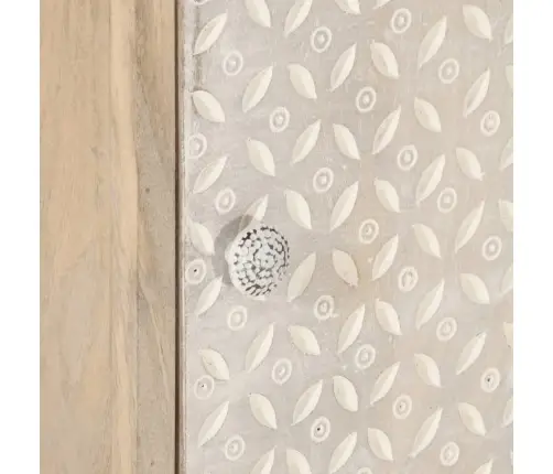 Naktsskapītis, 40X30X50 Cm, Mango Masīvkoks, Dzelzs Vidaxl