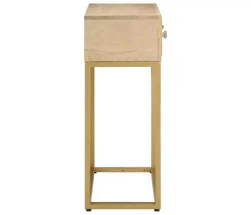 Konsoles Galdiņš, 90X30X76 Cm, Mango Koks, Dzelzs Vidaxl