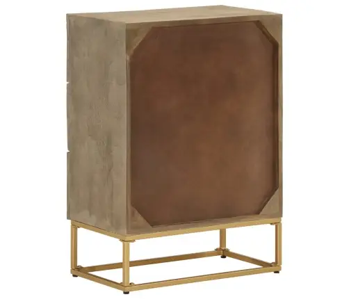 Komoda Su Stalčiais, 55X30X76cm Mango Masyvas Ir Geležis