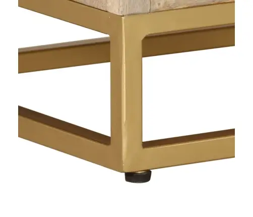 Tv Skapītis, 110X30X40 Cm, Mango Masīvkoks Un Dzelzs Vidaxl