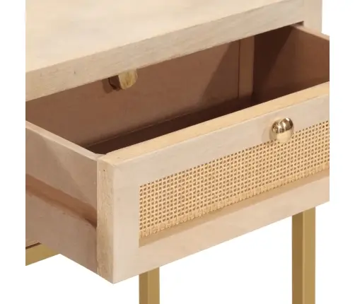 Konsoles Galdiņš, 90X30X76 Cm, Mango Koks, Dzelzs Vidaxl