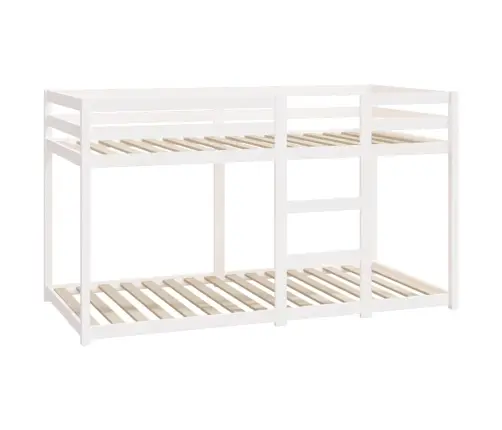 Narivoodi, Valge, 90 X 190 cm Männipuit