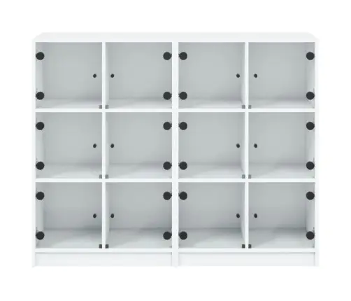 Knygų Spinta Su Durelėmis, Balta, 136X37X109cm Mediena Knygų Spinta Su Durelėmis, Balta, 136X37X109cm Mediena