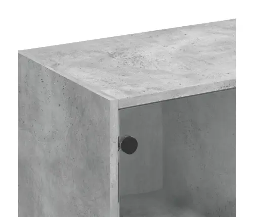 Grāmatplaukts, Betona Pelēks, 136X37X109 Cm, Inženierijas Koks Vidaxl