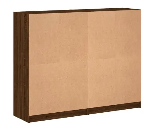 Ustega Raamaturiiul, Pruun Tamm, 136 X 37 X 109 cm Tehispuit