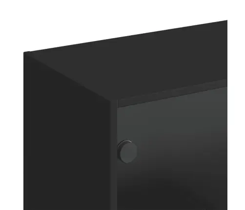 Knygų Spinta Su Durelėmis, Juoda, 136X37X142cm Mediena Knygų Spinta Su Durelėmis, Juoda, 136X37X142cm Mediena