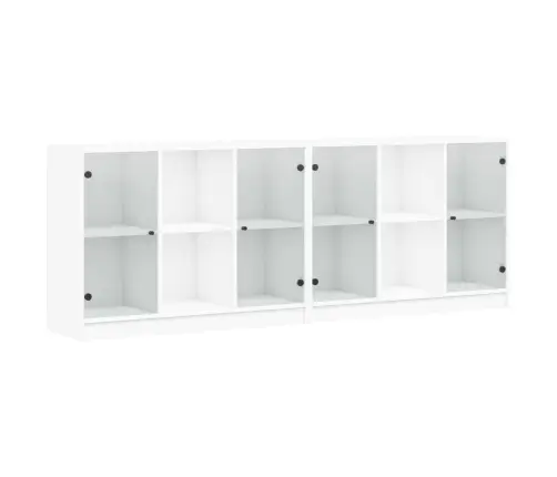 Raamaturiiul Ustega, Valge, 136 X 37 X 75 cm Tehispuit