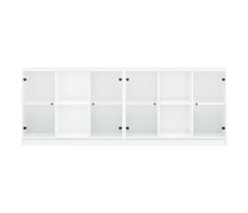 Raamaturiiul Ustega, Valge, 136 X 37 X 75 cm Tehispuit