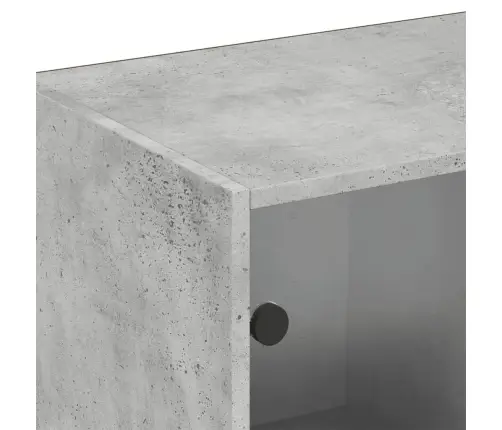 Ustega Raamaturiiul, Betoonhall, 204X37X75 cm Tehispuit