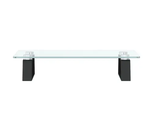 Monitora Statīvs, 40X20X8 Cm, Melns, Rūdīts Stikls, Metāls Vidaxl