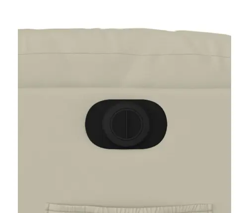 Elektrisks Atpūtas Krēsls, Atgāžams, Krēmkrāsas Mākslīgā Āda Vidaxl