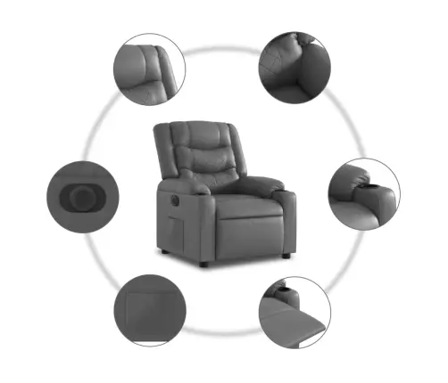 Elektriline Tugitool, Hall, Kunstnahk