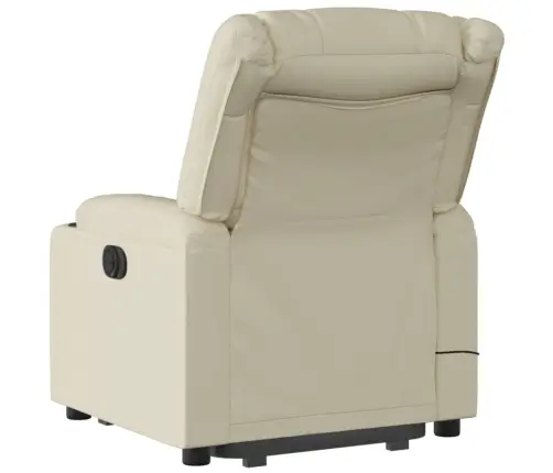 Masāžas Krēsls, Paceļams, Atgāžams, Krēmkrāsas Mākslīgā Āda Vidaxl