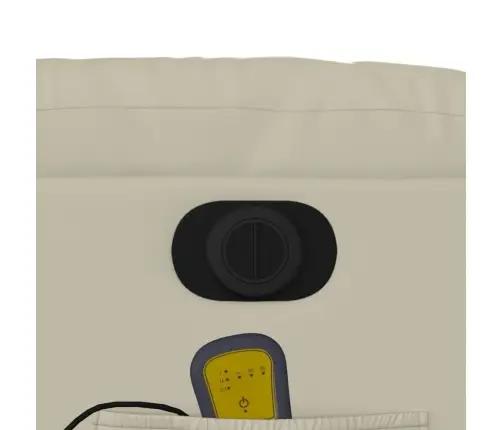 Elektrisks Masāžas Krēsls, Paceļams, Krēmkrāsas Mākslīgā Āda Vidaxl Elektrisks Masāžas Krēsls, Paceļams, Krēmkrāsas Mākslīgā Āda Vidaxl
