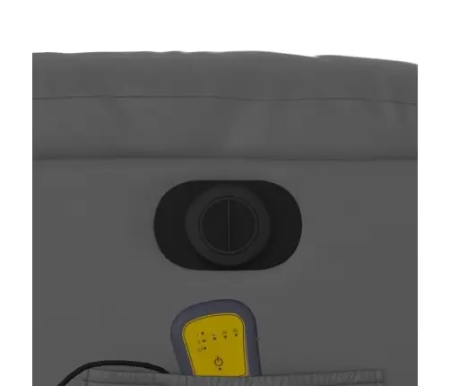 Masāžas Krēsls, Paceļams, Atgāžams, Pelēka Mākslīgā Āda Vidaxl