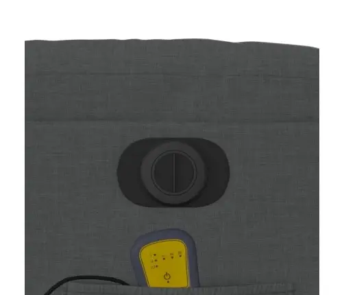 Elektrisks Masāžas Krēsls, Atgāžams, Tumši Pelēks Audums Vidaxl Elektrisks Masāžas Krēsls, Atgāžams, Tumši Pelēks Audums Vidaxl