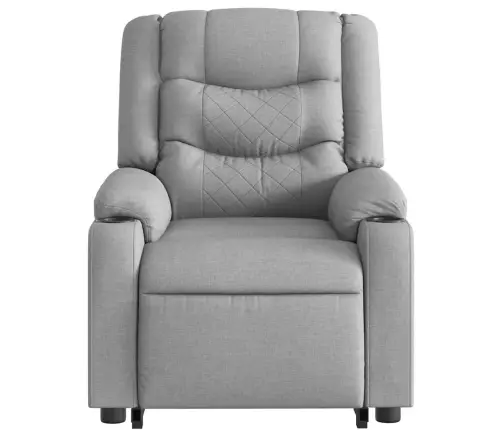 Atsistojantis Atlošiamas Krėslas, Šviesiai Pilkas, Audinys