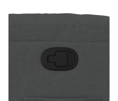 Atpūtas Krēsls, Paceļams, Atgāžams, Tumši Pelēks Audums Vidaxl