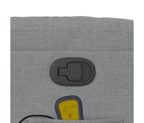 Püsti Tõusmist Toetav Massaažitool, Helehall, Kangas