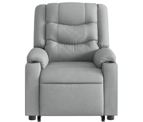 Püsti Tõusmist Toetav Massaažitool, Helehall, Kangas