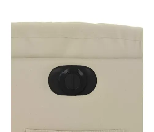 Elektrisks Atpūtas Krēsls, Atgāžams, Krēmkrāsas Mākslīgā Āda Vidaxl