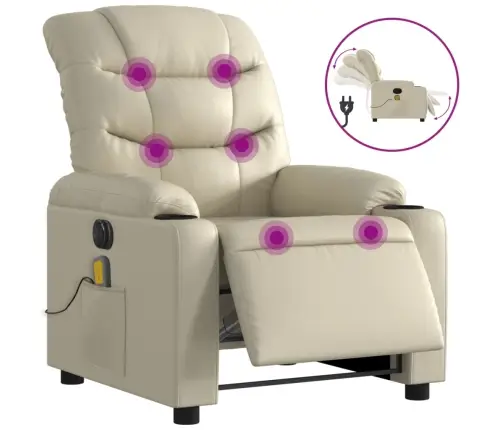 Elektriline Massaažitool, Kreemjas, Kunstnahk