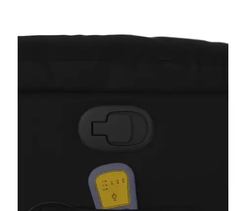 Masāžas Krēsls, Paceļams, Atgāžams, Melna Mākslīgā Āda Vidaxl