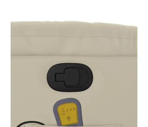 Masāžas Krēsls, Paceļams, Atgāžams, Krēmkrāsas Mākslīgā Āda Vidaxl