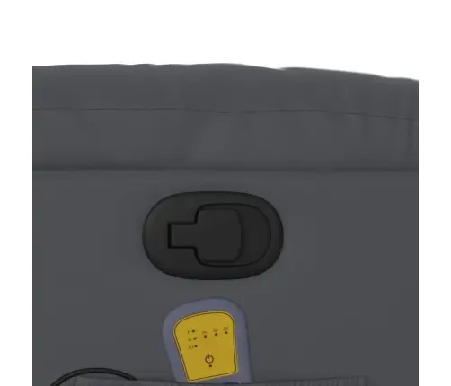 Masāžas Krēsls, Paceļams, Atgāžams, Pelēka Mākslīgā Āda Vidaxl