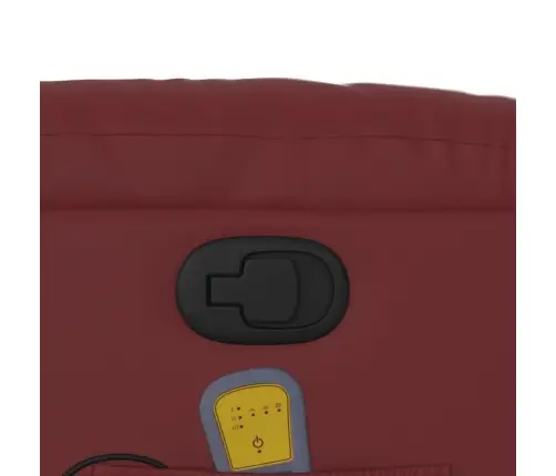 Atsistojantis Masažinis Krėslas, Raudonojo Vyno, Dirbtinė Oda