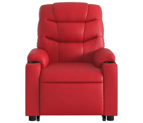 Elektrisks Masāžas Krēsls, Paceļams, Sarkana Mākslīgā Āda Vidaxl Elektrisks Masāžas Krēsls, Paceļams, Sarkana Mākslīgā Āda Vidaxl