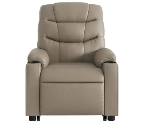 Atsistojantis Masažinis Krėslas, Kapučino, Dirbtinė Oda