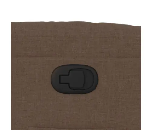 Atpūtas Krēsls, Paceļams, Atgāžams, Brūns Audums Vidaxl