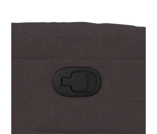 Atsistojantis Atlošiamas Krėslas, Tamsiai Rudas, Audinys Atsistojantis Atlošiamas Krėslas, Tamsiai Rudas, Audinys