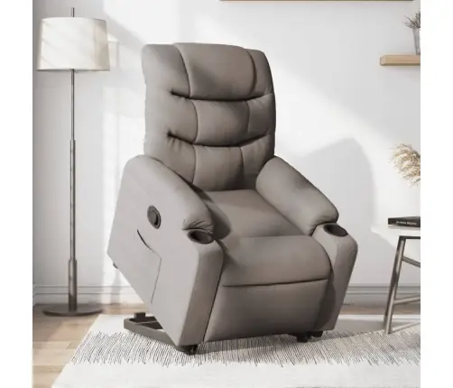 Atsistojantis Atlošiamas Krėslas, Taupe Spalvos, Audinys