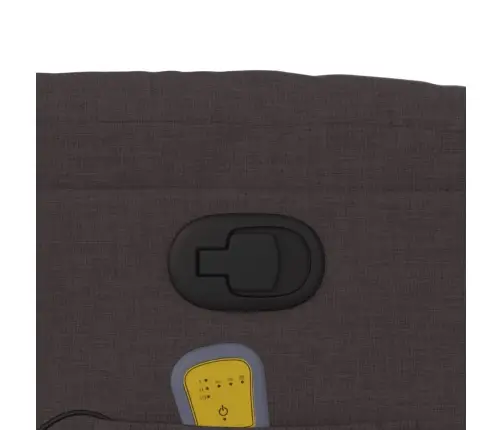 Püsti Tõusmist Toetav Massaažitool, Tumepruun, Kangas