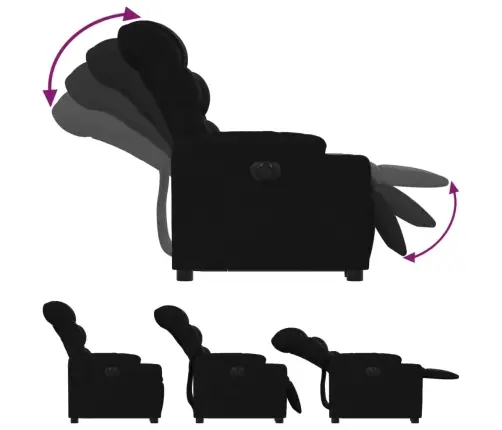 Elektriline Püstitõusmist Toetav Tugitool, Must, Kangas