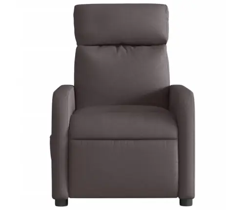 Elektrisks Atpūtas Krēsls, Atgāžams, Tumši Brūns Audums Vidaxl