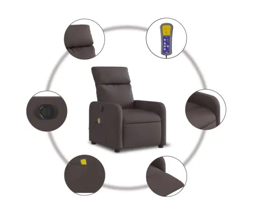 Elektriline Massaažitool, Tumepruun, Kangas