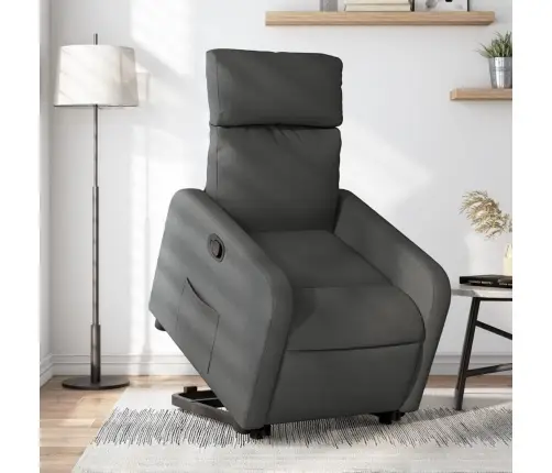 Püsti Tõusmist Toetav Tugitool, Tumehall, Kangas