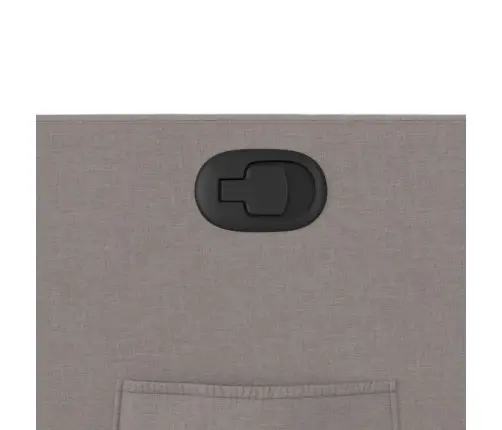 Atpūtas Krēsls, Paceļams, Atgāžams, Pelēkbrūns Audums Vidaxl